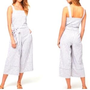 beachlunchlounge mix linen Romper size xs